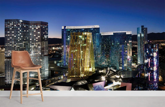 Las Vegas night view wallpaper for room