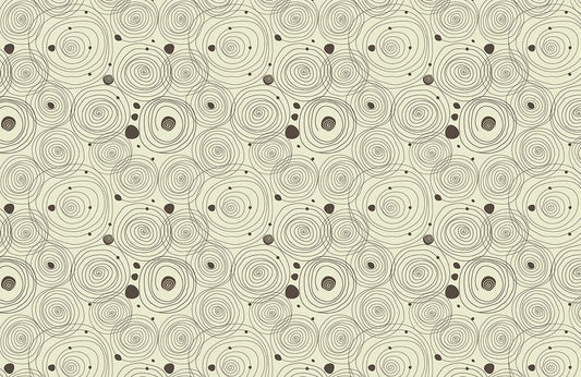 Abstract Circular Pattern Neutral Mural Wallpaper