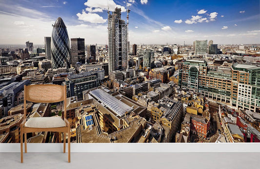 london city buildings wallpaper for room