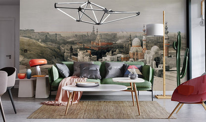 Looking West in Cairo Wallpaper Decoration Art