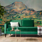 Remote mountain oil painting Wallppaer Mural for living room decor