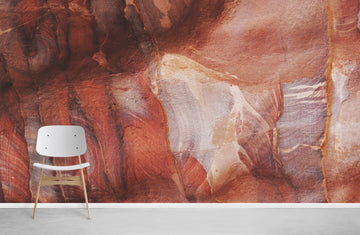 Rustic Earthy Rock Texture Mural Wallpaper