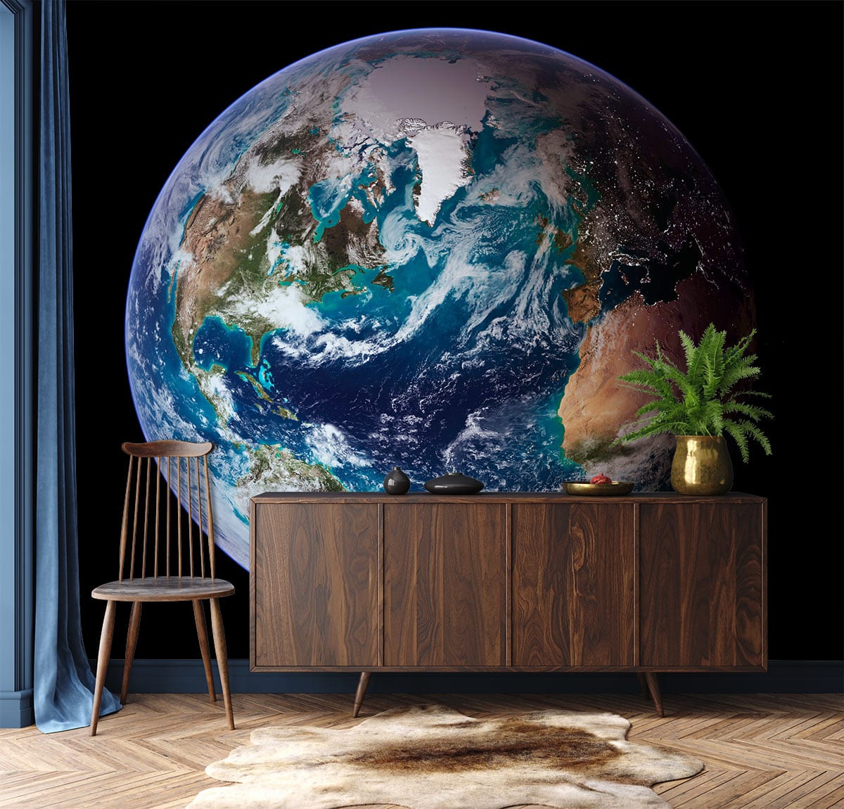 NASA Blue Marble Wallpaper Decoration