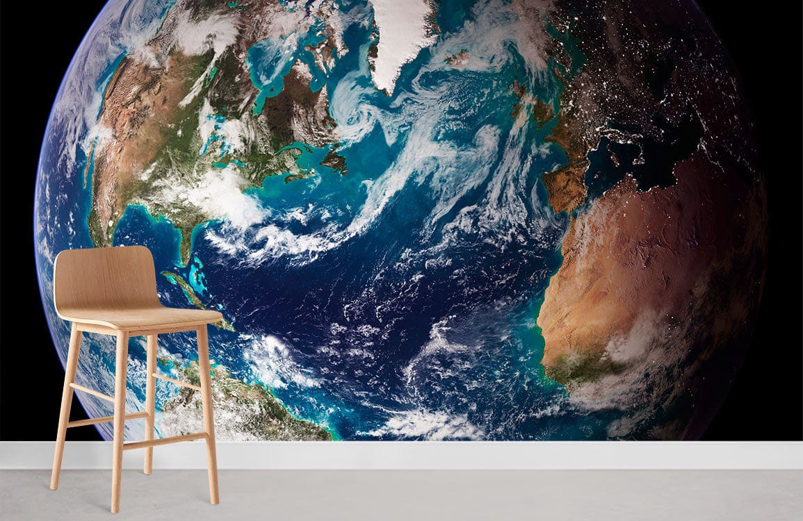 NASA Blue Marble Wall Mural For Room