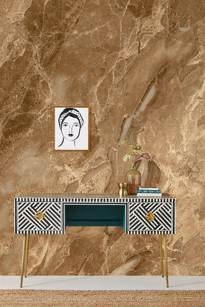 Luxurious Beige Marble Effect Wallpaper Mural