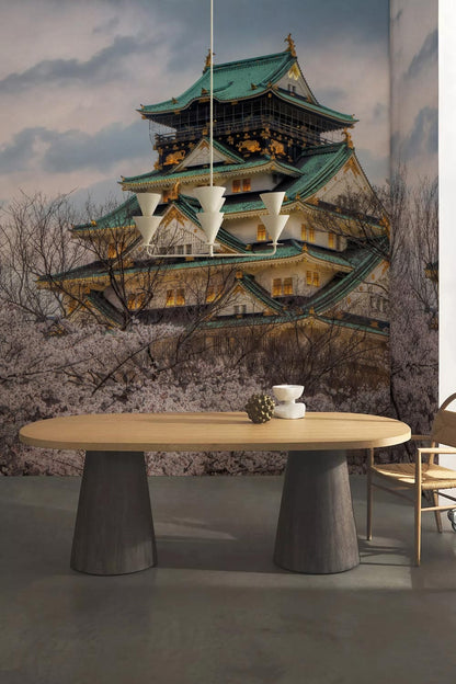 grand osaka tourist wallpaper decoration art