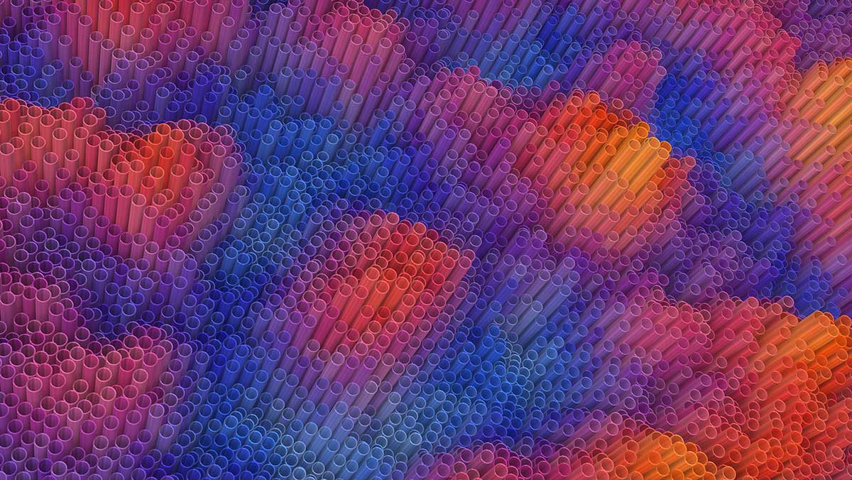 Abstract Colorful Geometric 3D Mural Wallpaper