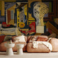 famous painting wallpaper mural geust room decoration idea