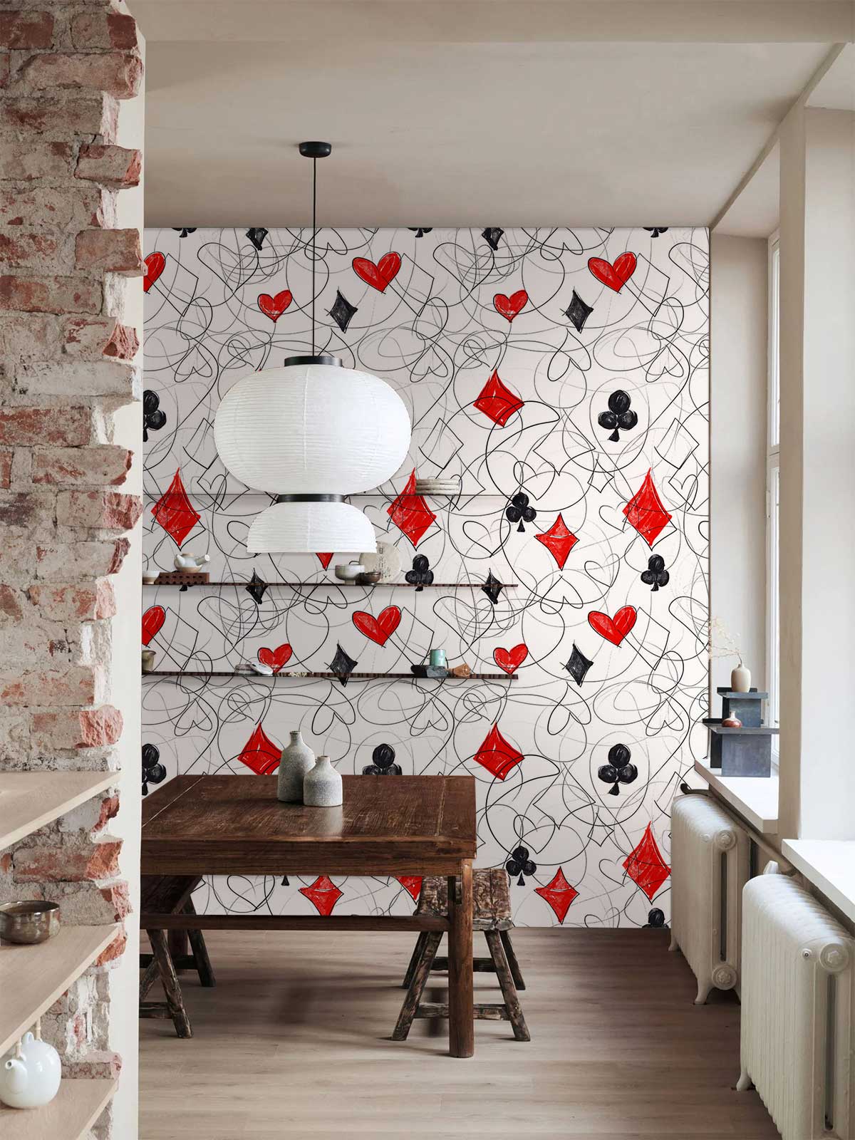 amzaing design for wall decorating with poker