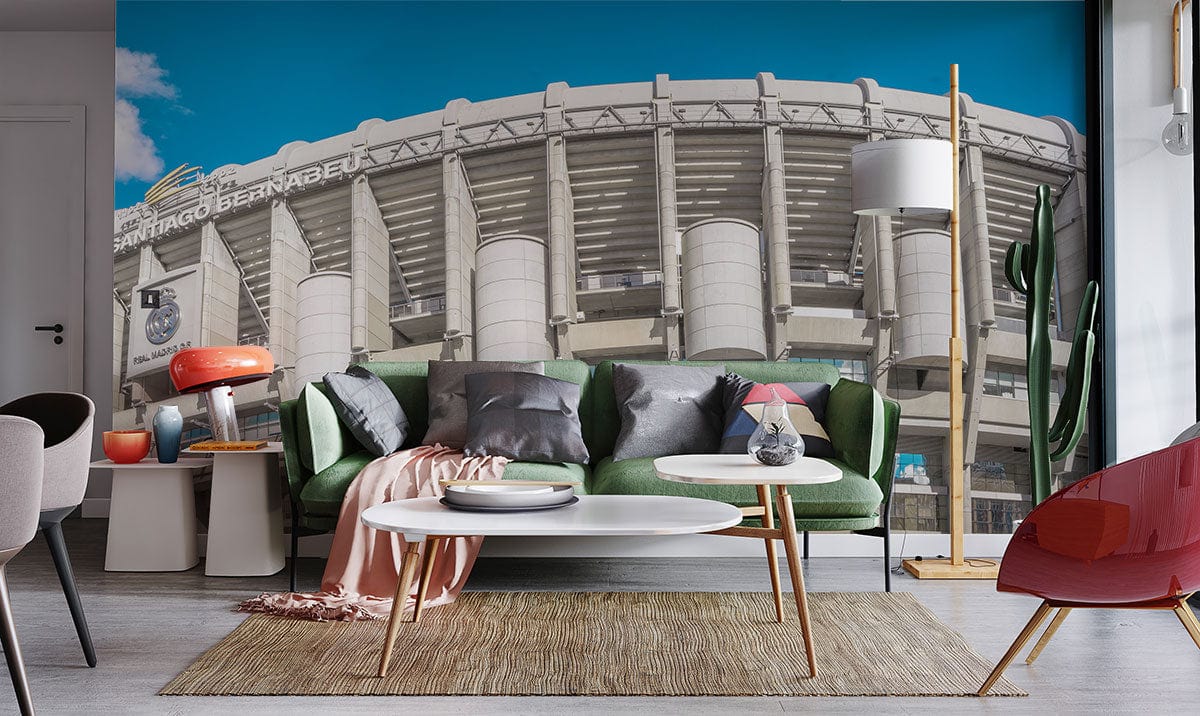 Santiago Bernabeu football Stadium Wallpaper for living room decor