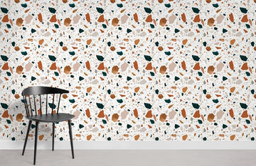 Terrazzo Style Modern Geometric Mural Wallpaper