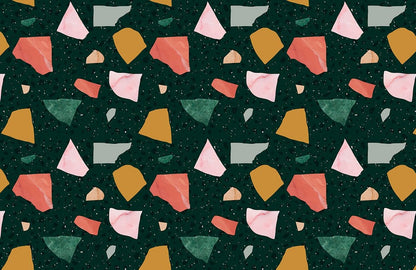 Wallpaper mural with a terrazzo and marble texture, perfect for decorating your home.