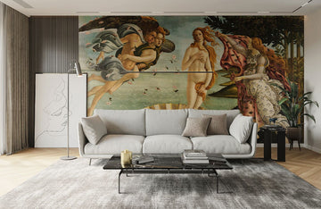 Vintage Botticelli Birth of Venus Mural Wallpaper