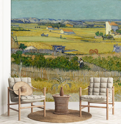 The Harvest Wallpaper Mural for hallway decor