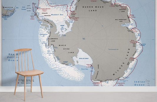 Vintage Nautical World Map Wallpaper