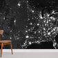 Overlooking USA Night Wall Mural For Room