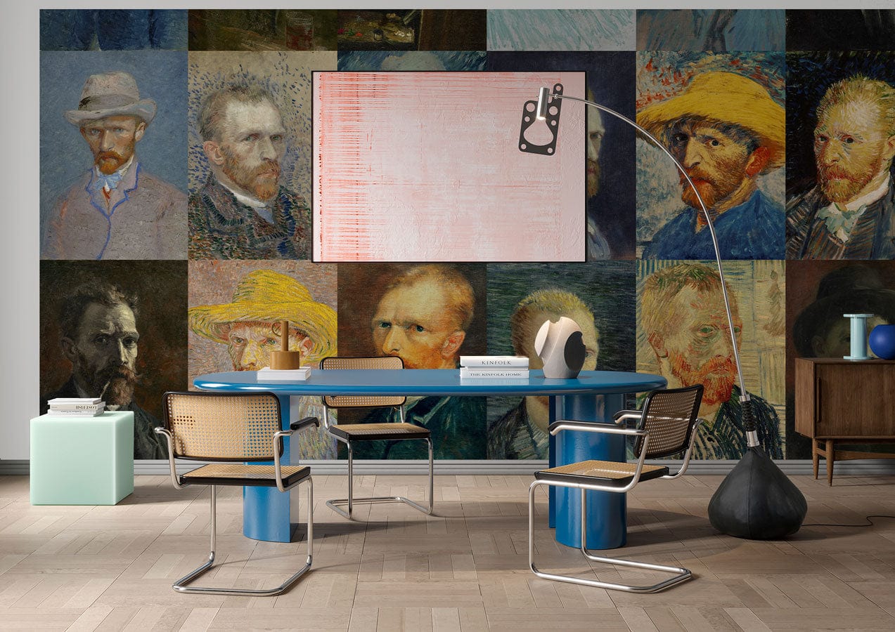 Van Gogh Self-portrait Wallpaper Mural for office decor