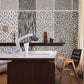 Abstract black lines pattern wallpaper mural for home offices