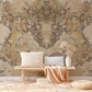 Abstract Brown Marble Wallpaper Mural for the Decoration of the Hallway
