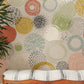Wallpaper mural with an abstract circle pattern for use in decorating the hallway