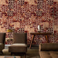 Rustic Brick Mosaic Geometric Mural Wallpaper