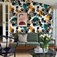 funny leopard print animal wallpaper living room