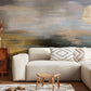 mural wallpaper painting with an abstract painting design for an interior living room