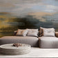 wall mural with an abstract painting, used for decorating the interior