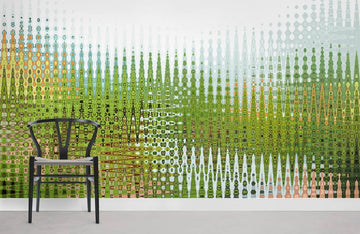 Abstract Green Watercolor Gradient Mural Wallpaper