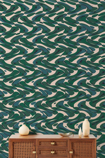 Abstract Design Wallpaper Mural Decoration Idea