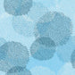 Blue Floral Blossom Geometric Mural Wallpaper