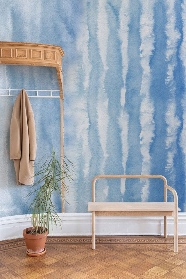 ombre frost wall mural hallway decoration