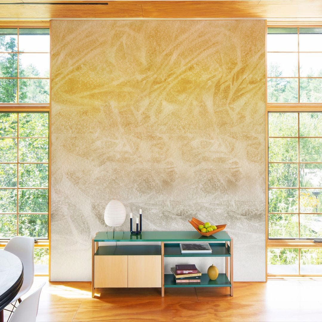 watercolor abstract yellow pattern for halllway decora idea