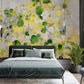 Mural Room Wallpaper Featuring Yellow Flowers and Vines