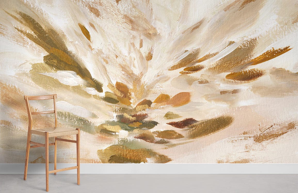 Varnish Effect oil painting Wallpaper mural for Room decor