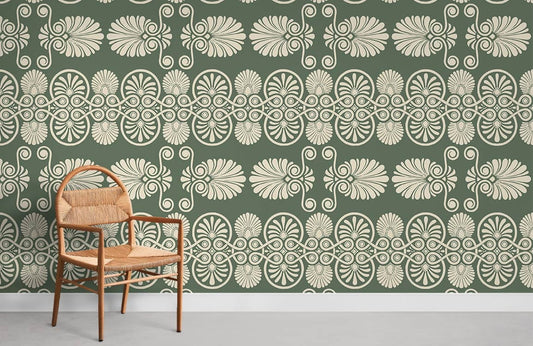 Ancient Greece Pattern Room Wallpaper Mural
