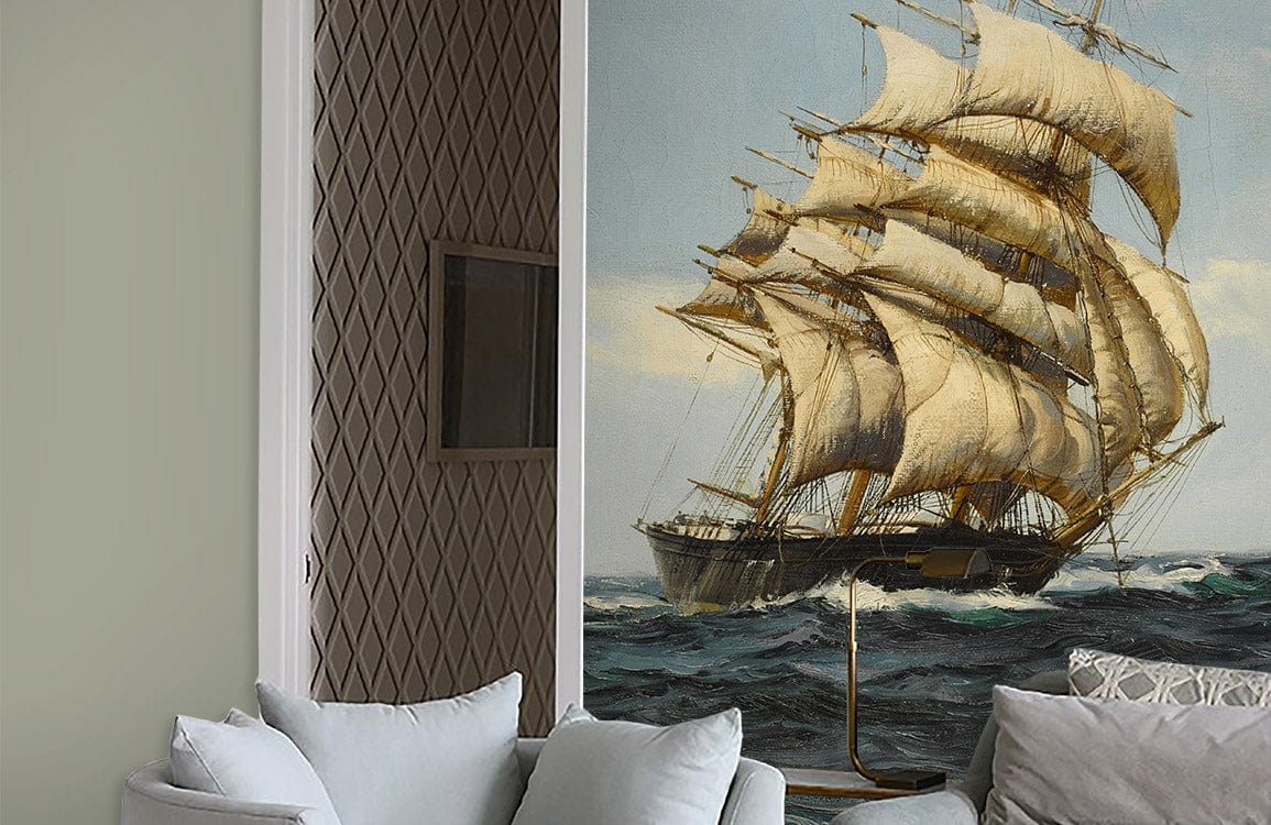 wallpaper for a living room with a sea-themed adventure