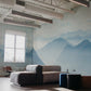 Living Room Wallpaper Mural Featuring a Breathtaking View of the Mountains