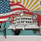 American National Flag Wallpaper Room