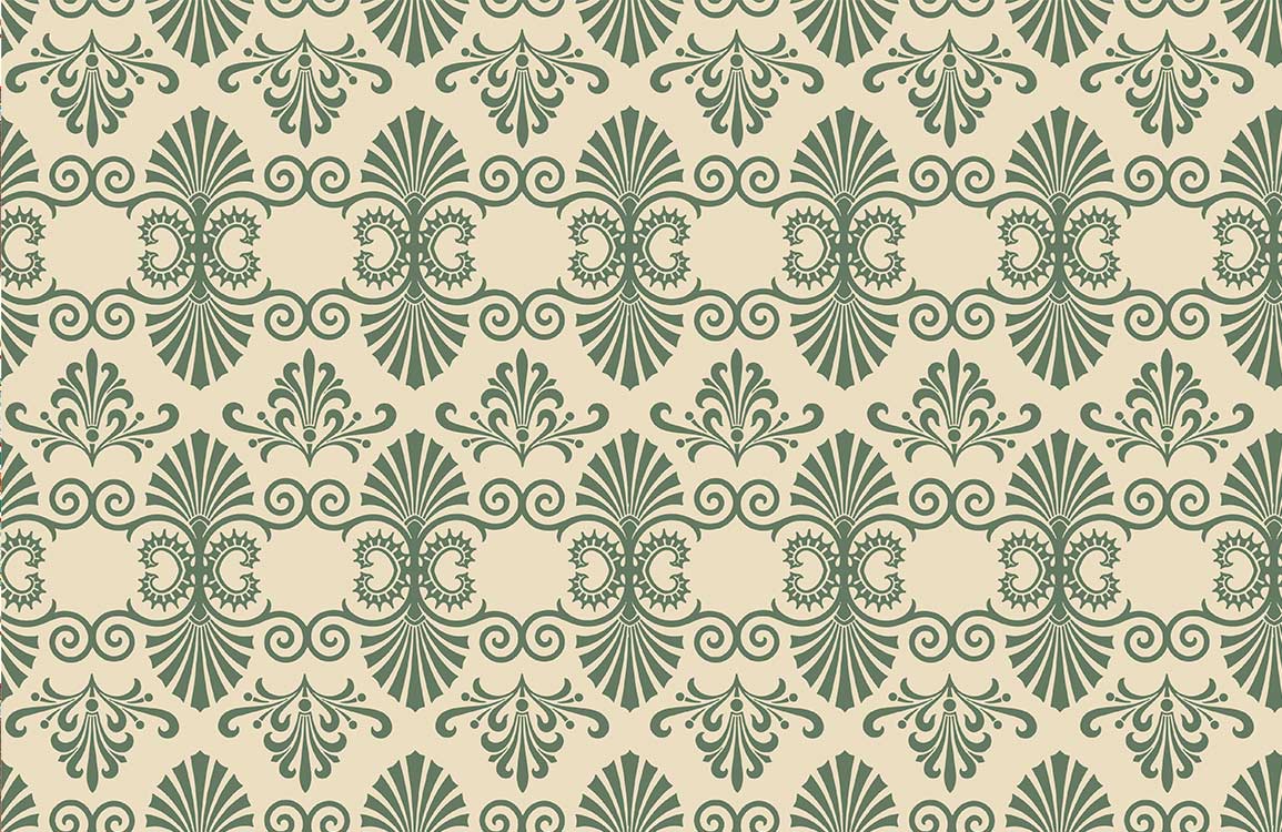 Elegant Art Deco Patterned Mural Wallpaper