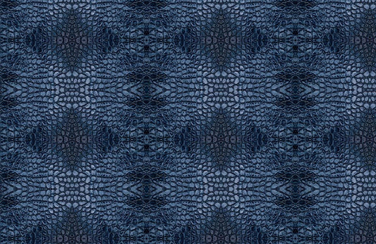 Blue Crocodile Skin Abstract Wallpaper