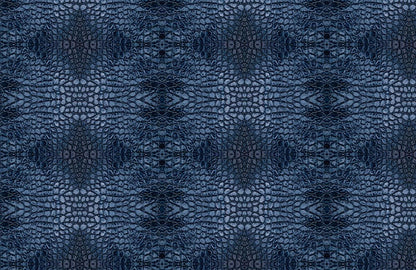 Blue Crocodile Skin Abstract Wallpaper