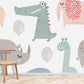 Animal Cartoon Wall Mural Paper for Use in Decorating Your Home