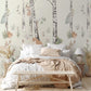 animals in forest wall mural bedroom design