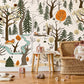 Comic Forest Diary Wallpaper Mural