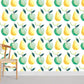 Sketched Apples and Pears Wallpaper Mural for Room decor