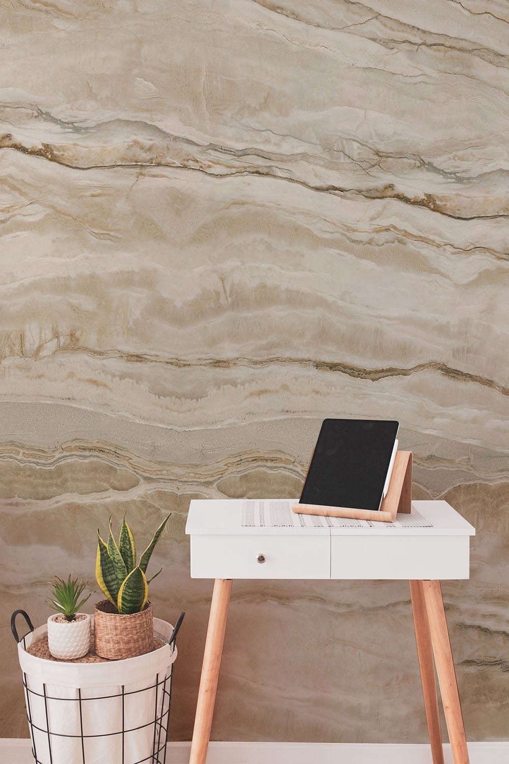 Luxurious Marble Texture Abstract Wallpaper Mural
