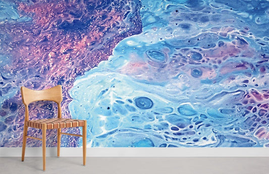 Aquaria Wave Effect Marble Wall Mural