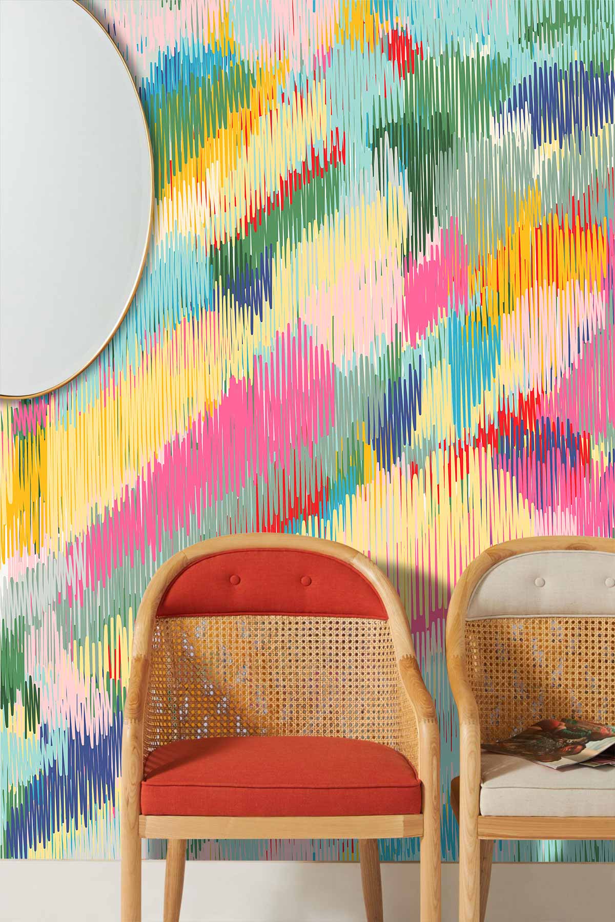 Colourful Art Paint Wall Mural Custom Design