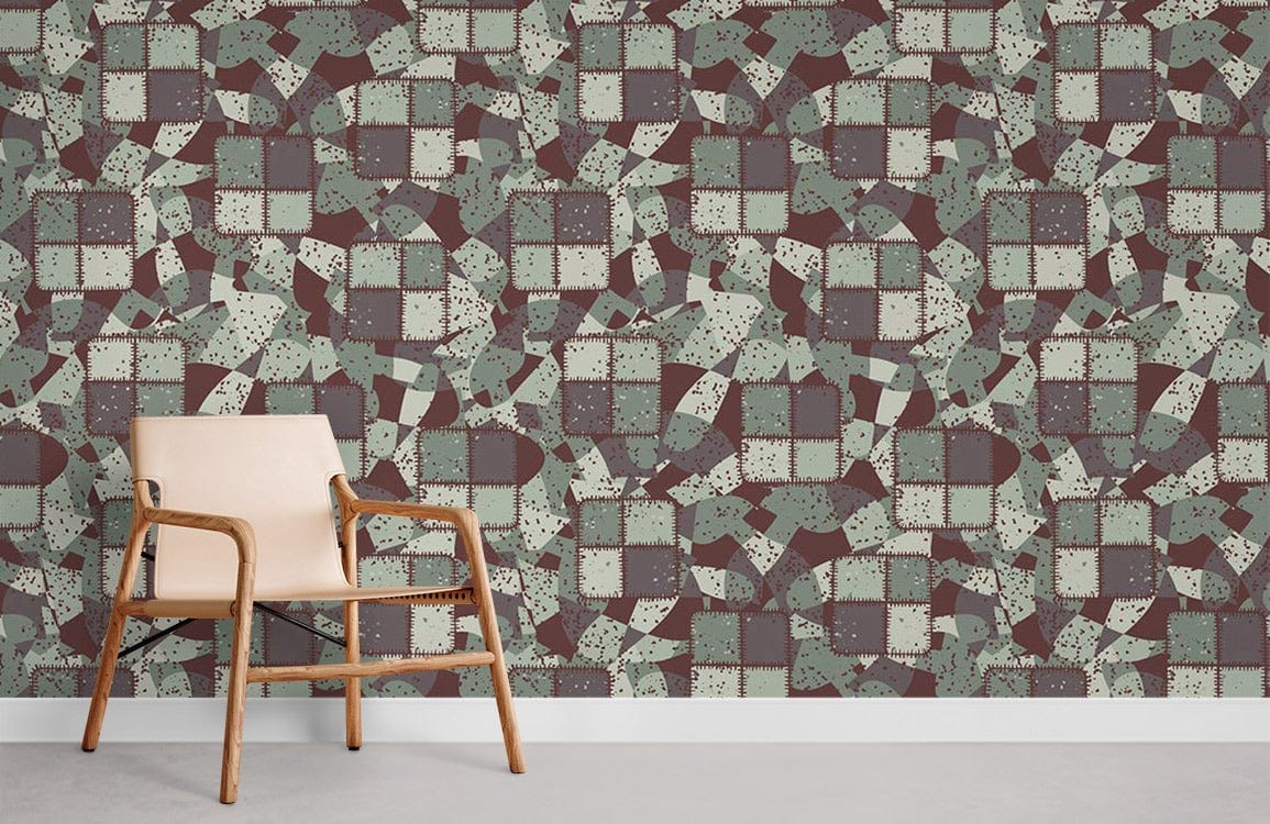 Geometric Pattern Art Mural Wallpaper | Ever Wallpaper US
